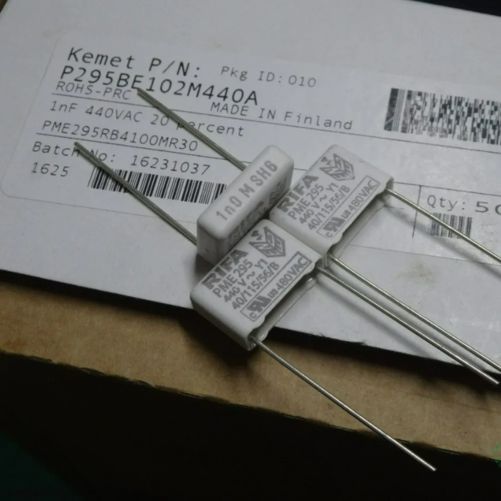 5pcs/lot RIFA PME295 0.001uf 440vAC 1.0nf 1000pf 1nf 102 M brand new 15mm film capacitor PME295RB4100MR