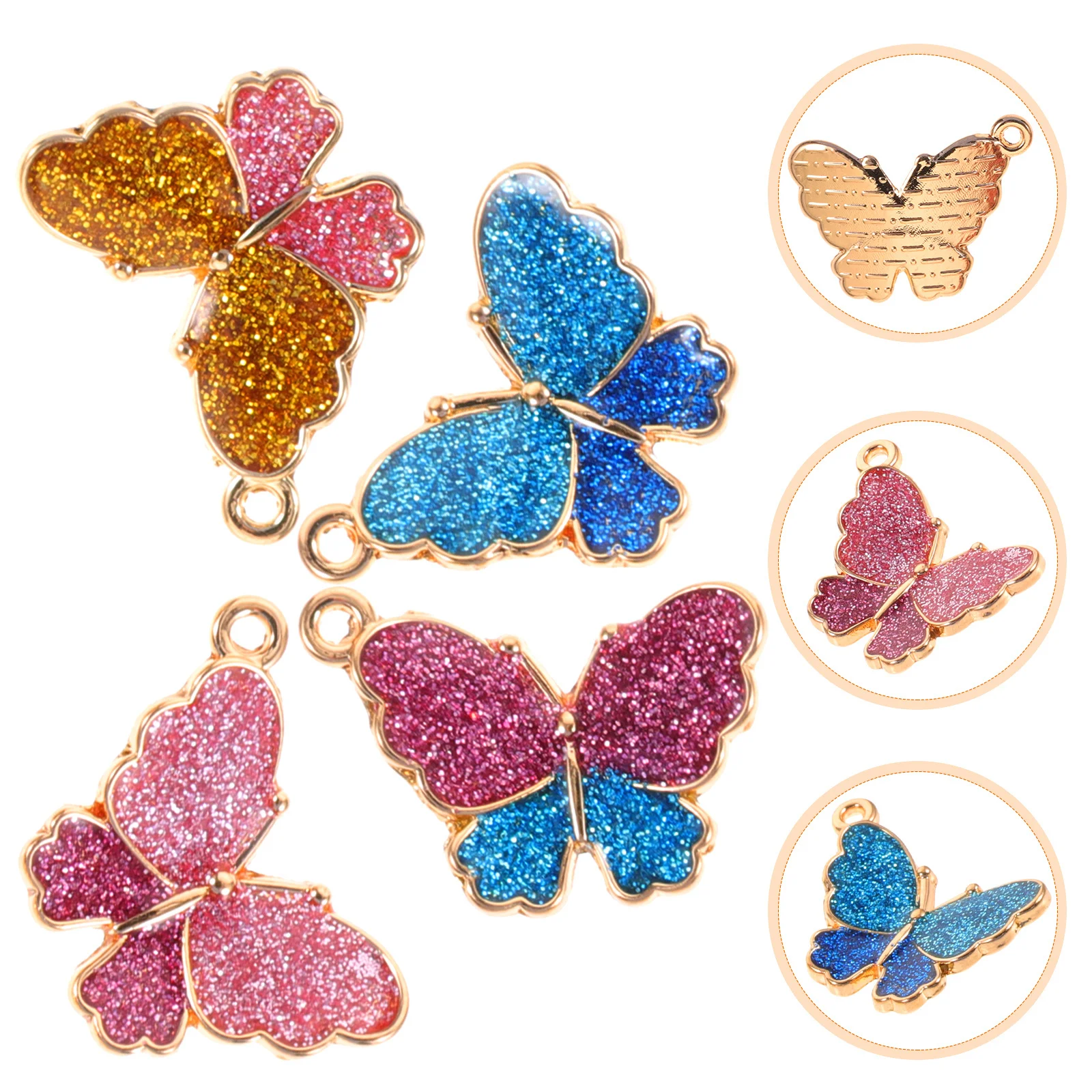 

Butterfly Pendant Charms Jewelry Making Accessories Enamel Alloy DIY Craft Supplies Lightweight Necklace Bracelet Earrings