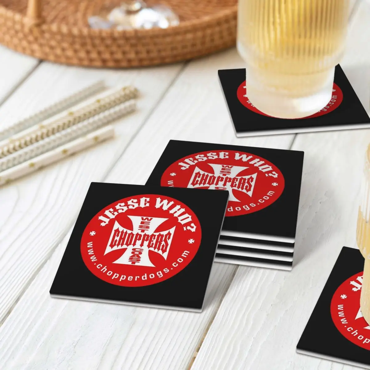 

Персонализированные измельчители железного креста на западном побережье, подставки, керамический термостойкий коврик, столовая посуда, коврик для обеденного стола, кофейный коврик