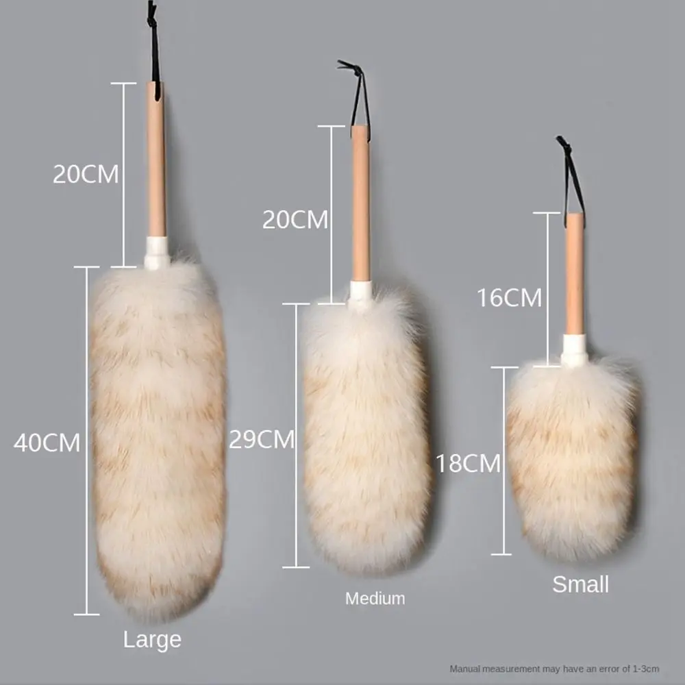 E9 Wool Duster Super Soft Household Cleaning Dust Duster Brush Car Cleaning Sweeping Dust Home Use Washable Clean Houseware Tool