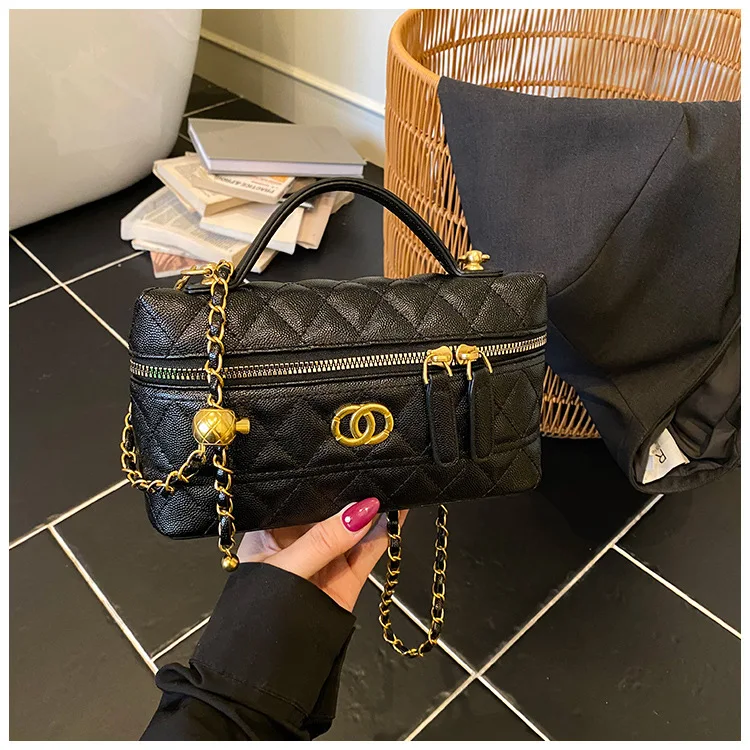 

2026 Elegant Mini Square Bag, Quilted Chain Crossbody Purse for Women, Luxury Small Handbag, Chic Evening Clutch for Parties