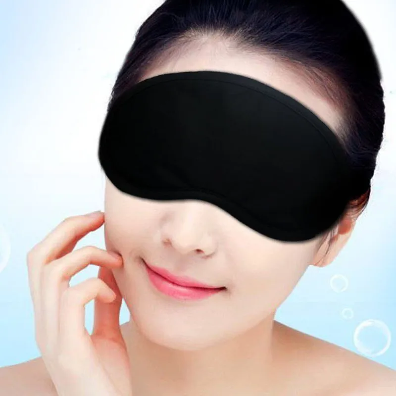 Cute Expression Black Blackout Eye Mask Women Girl Men Office Travel Essential Gift Unisex Funny Cartoon Nap Time Sleep Eye Mask