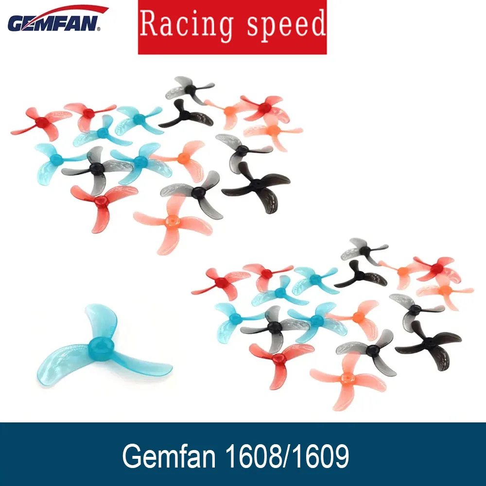 

8Pairs Gemfan 1608 3-Blade/1609 4-Blade 40mm PC Propeller For Micro Whoop FPV Racing Freestyle Tinywhoop Drones