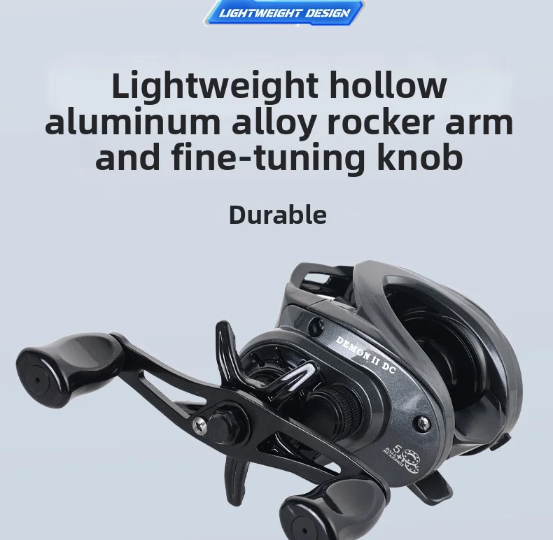 Lizard Fishing Demon DC Baitcasting-Rolle Elektronische Bremse Anti-Backlash Weitwurf Vielseitige Angelrolle Mit Klarem Klickgeräusch – Detail 25