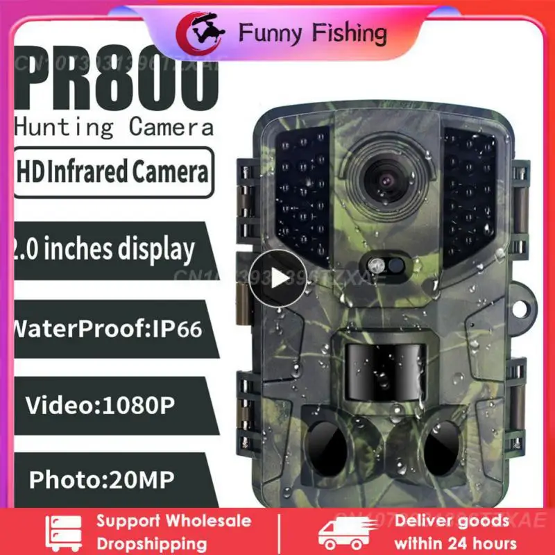 Outdoor Trail Camera 20MP 1080P Hunting IP66 Waterproof Infrared Night Motion Activated Surveillance Trap Camera