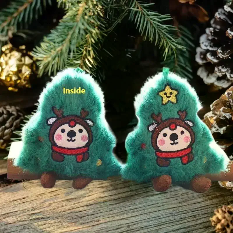 

Cute Cartoon Plush Christmas Tree Doll Pendant Creative Backpack Hanging Ornament Decorative