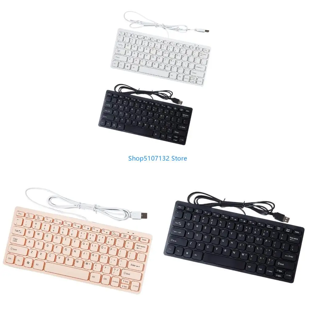 87HD Ergonomic USB Wireds Keyboards 78 for Typing Computer Compatibility