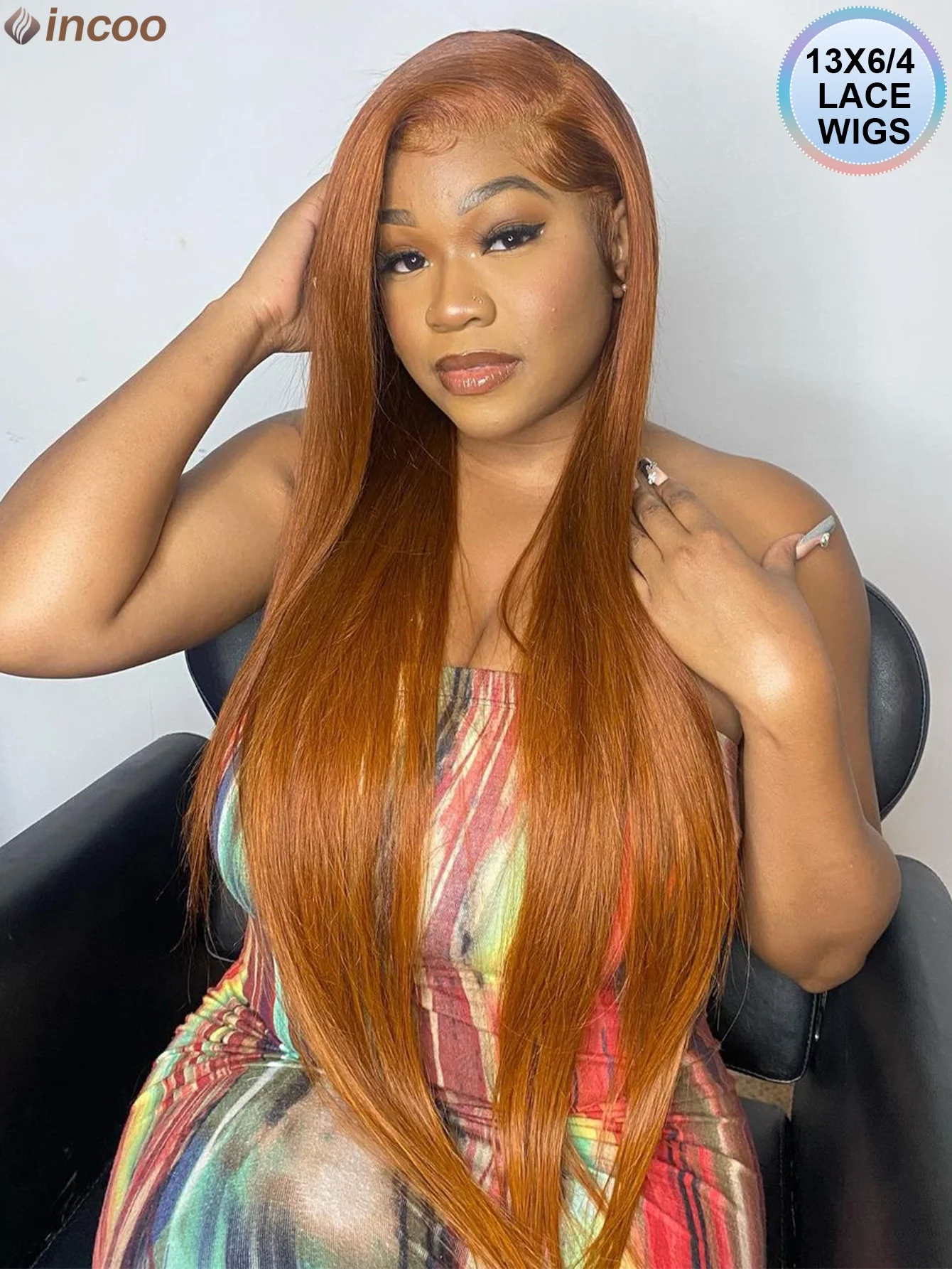 

Рыжий Блондин Парик Фронта Шнурка Человеческих Волос Прямой 13X4 Цветной Парик Фронта Шнурка Предварительно Сорванный 34 Дюйма 13X6 Оранжево-Коричневый Парик Фронта Шнурка