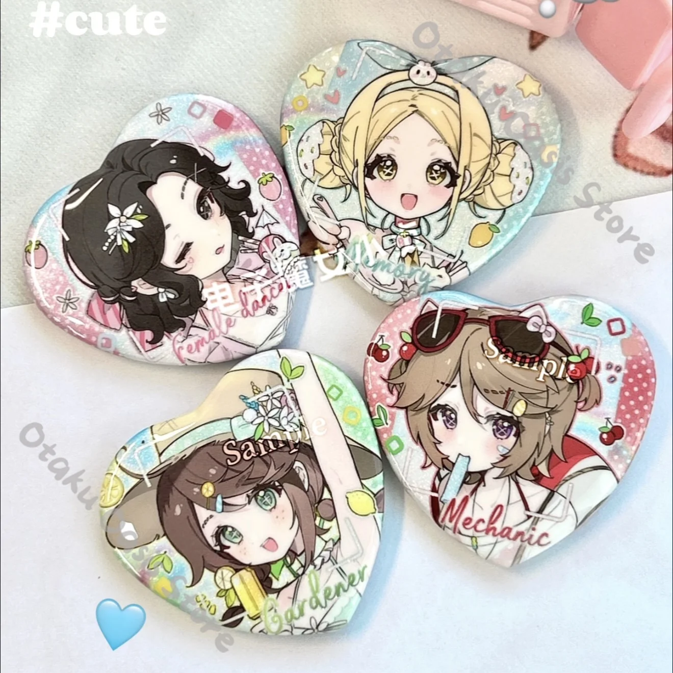 Identity Ⅴ Margaretha Zelle Tracy Reznik Memory Emma Woods Cosplay Badge Emblem Anime Acrylic Figure Props Stand Card Ornaments