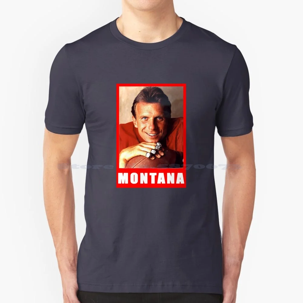 Joe Montana T Shirt 100% Cotton Tee The Bay Area Vintage Football America Jerry Rice Joe Montana Jimmy Feels Great Baby San