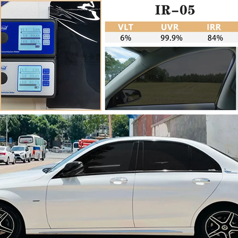 Nano Ceramic Window Film 5% Black Privacy Window Film High High Insulation Tint Film For Car Window