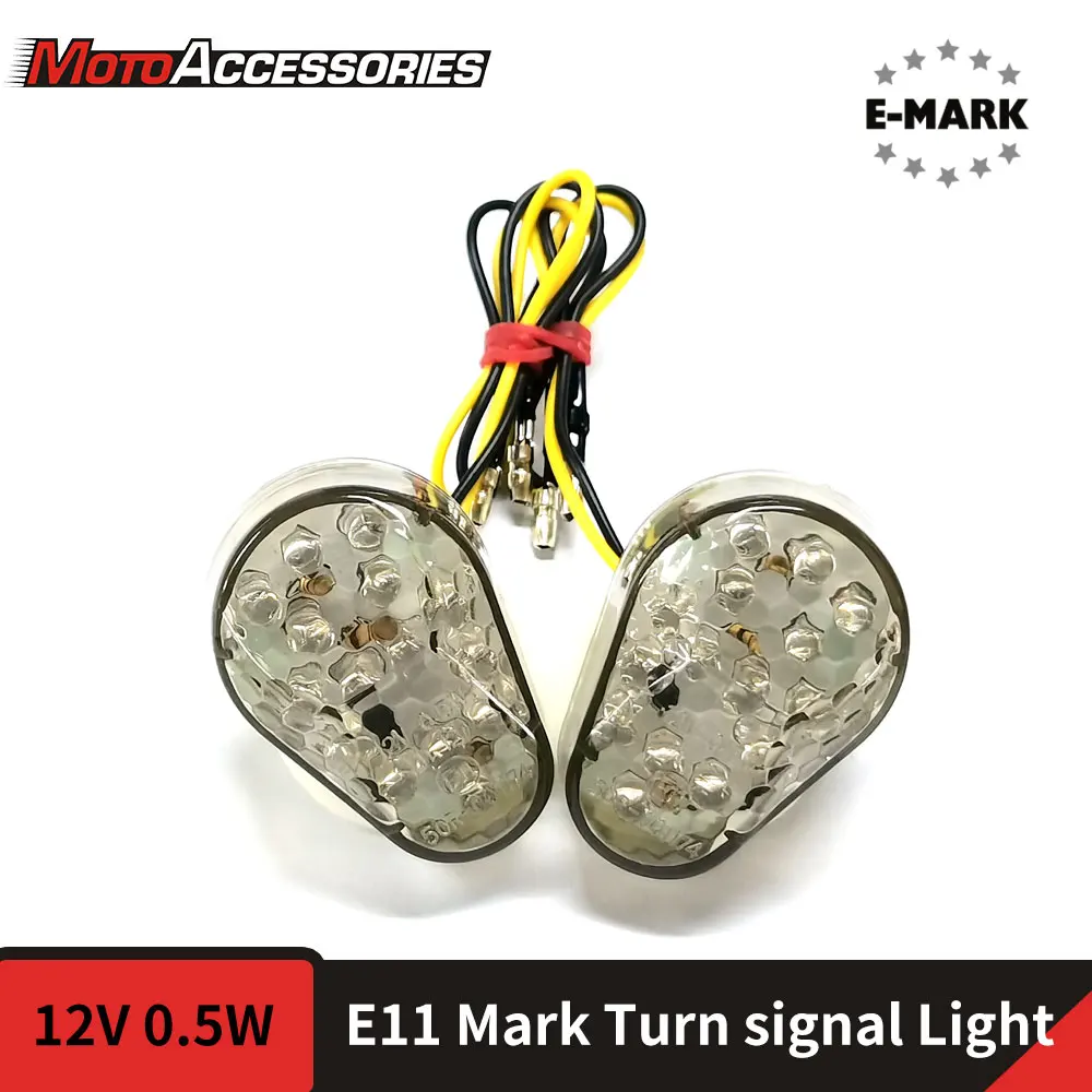 

For Kawasaki KLR 650 Ninja ZX12R ZX10R Z1000 Ninja 650 ZX9R Indicator Motorcycle Turn Signals Light Flush Mount Flasher Blinker