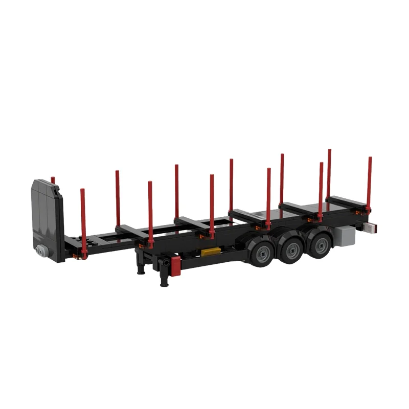 215pcs MOC City Cargo Log Trailer Model Building Blocks Toys Construction Christmas Gifts Education Brick Idea Kids Birthday