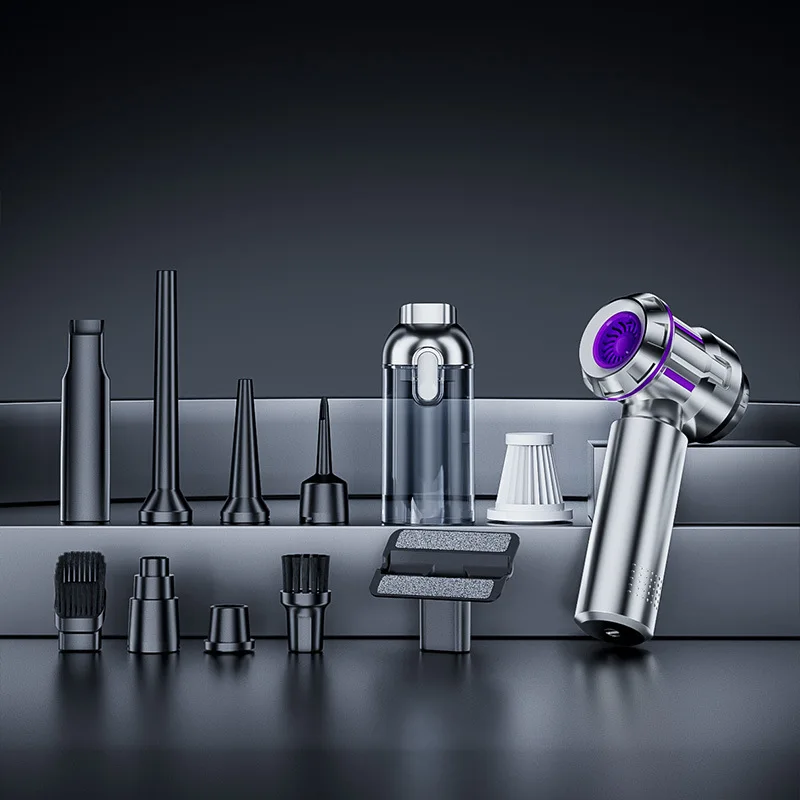 

Brushless motor car vacuum cleaner, high power four-in-one multi-function