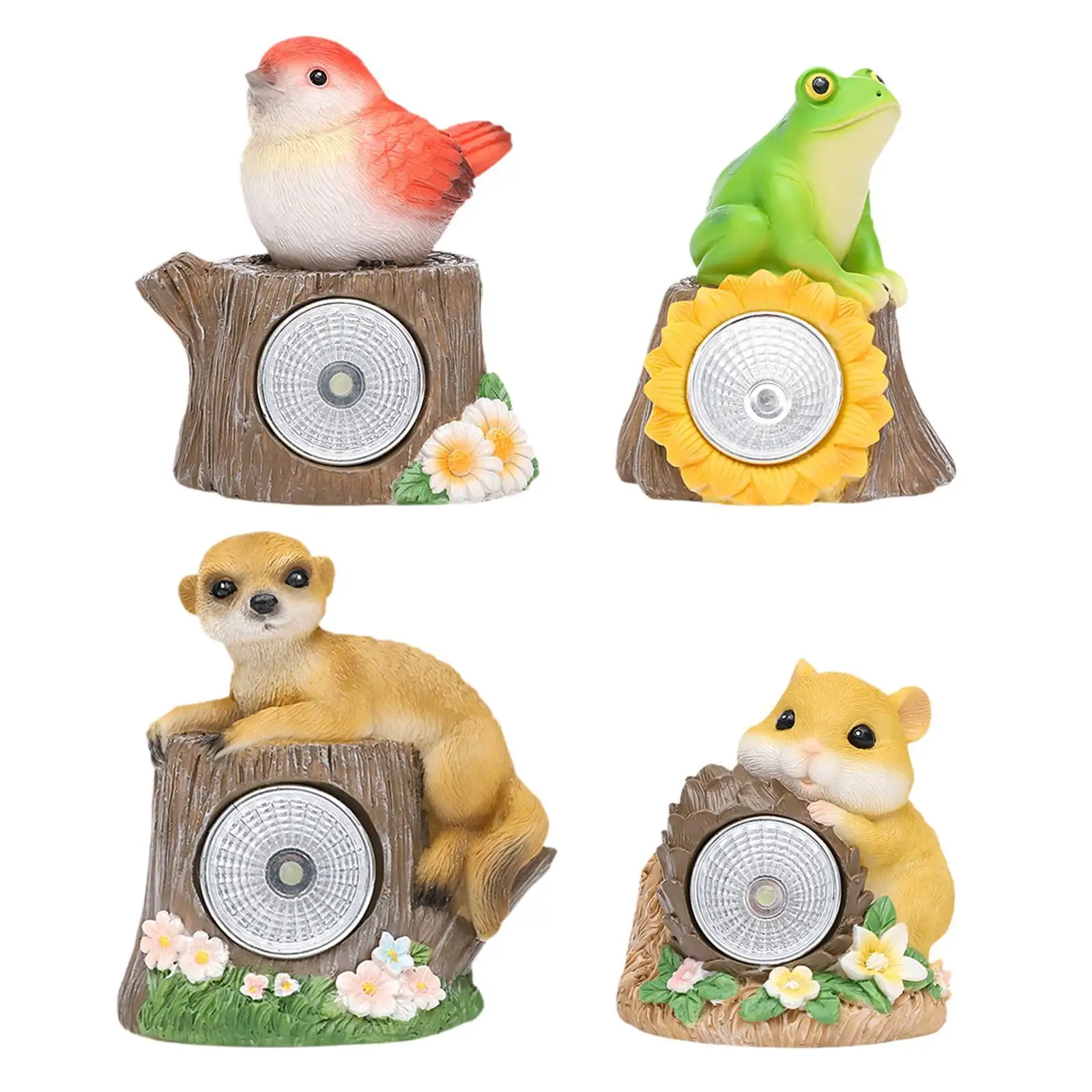 

Animal Outdoor Garden Statue,with Solar Outdoor Light Landscape Lamp,Decoration Lovely Figurine Ornament for Patio,Lawn Yard