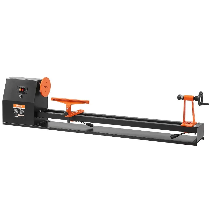 

Benchtop Wood Lathe 14 in x 40 in 0.5 HP 370W Power Wood Turning Lathe Machine 4 Speed Adjustable 885 1245 1715 2425 RPM with