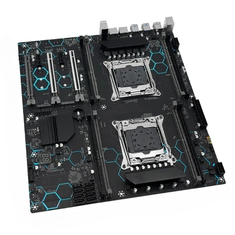 For X99-MD8 Two-way Main Board CPU Memory Stick Package DDR4 Supports Computer Games To Open More Main Boards