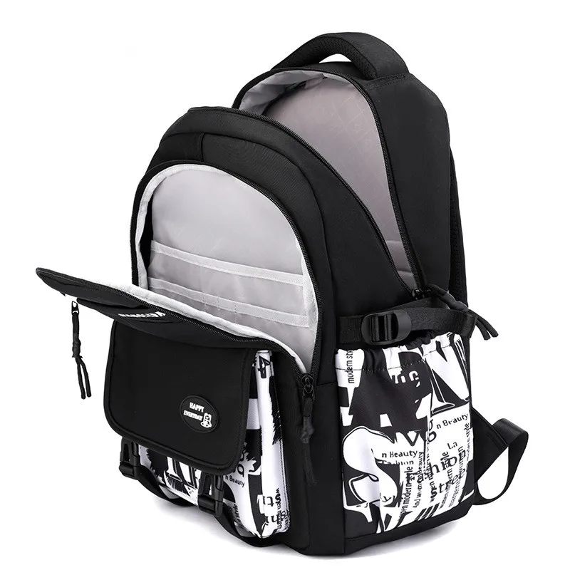 Camouflage graffiti men's travel backpack large capacity backpack for outdoor travel Waterproof school bag for school students