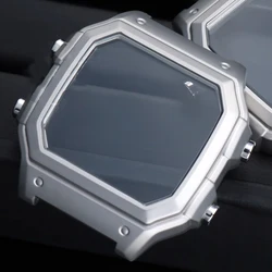 For Casio AE1300 Case Mod Kit Modification All Metal Case 3299 AE-1200 Bezel Glass Waterproof Ring Kit 304 Stainless Steel Case