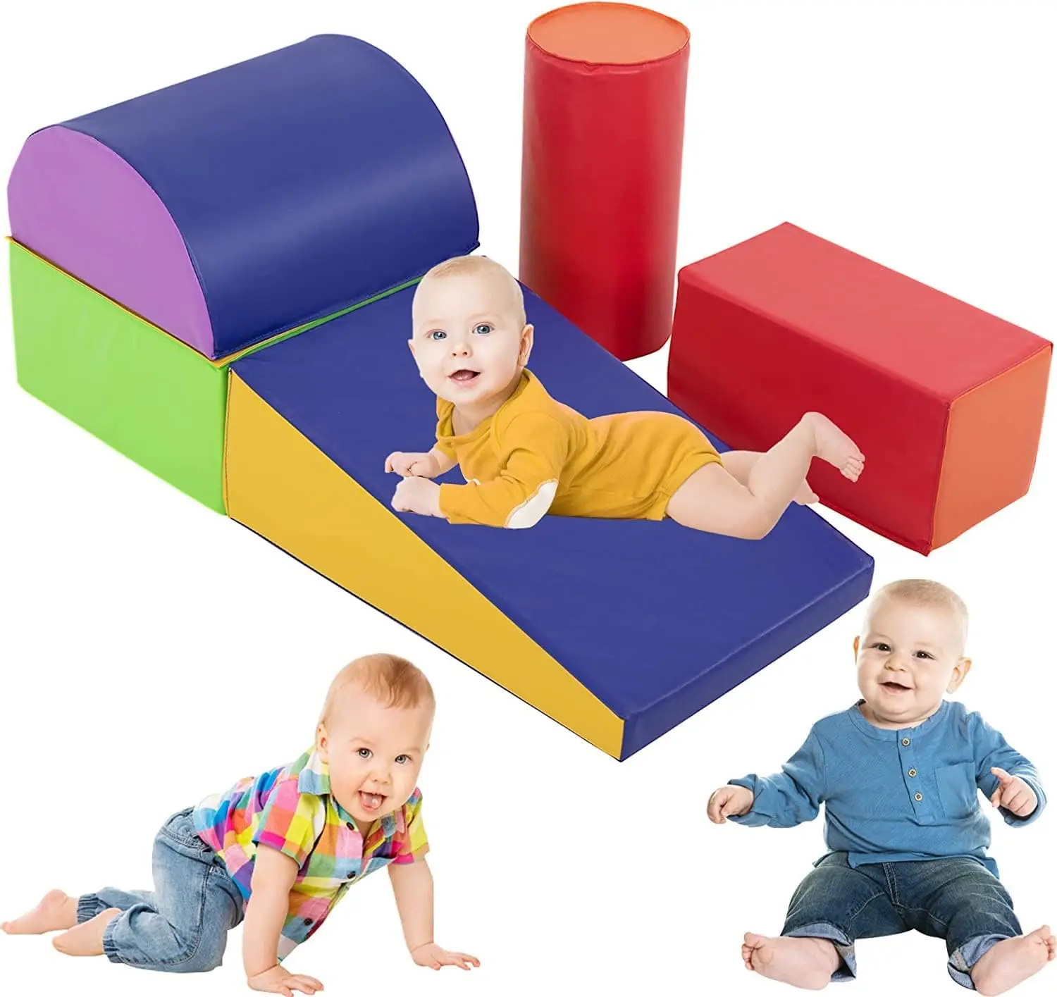 

Детские игрушки для восхождения и ползания для малышей 1-3 лет, детские игровые блоки, 5 шт., детские игрушки для скалолазания, оборудование для ползания в помещении, тренажерный зал для малышей F