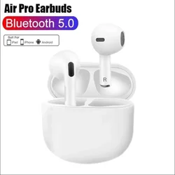 Oryginalne słuchawki Bluetooth Pro4 TWS 9D Stereo Bezprzewodowe słuchawki douszne HiFi Earpods Zestaw głośnomówiący z mikrofonem