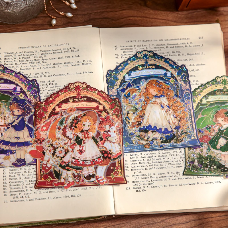 

8 упаковок/лот, серия «Сказочный театр», милая ретро декоративная наклейка из ПВХ