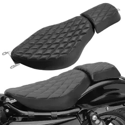 Motorcycle Accessories Front Driver Rear Passenger Seat Pillion Cushion For Harley Sportster XL 48 883 1200 2004-2020