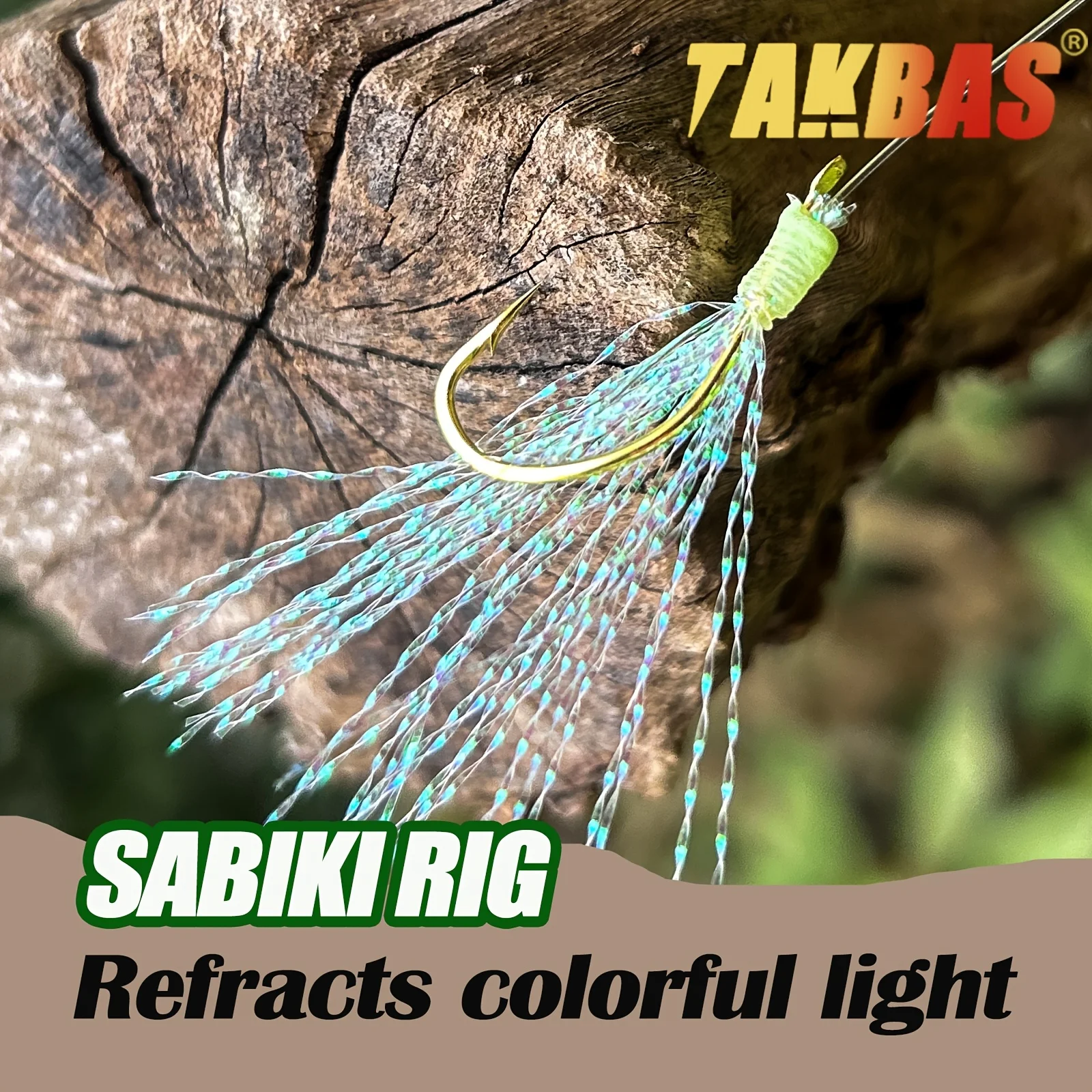 Aparejos Sabiki TAKBAS pre-ataridos con cebo luminoso para caballa - imagen 4