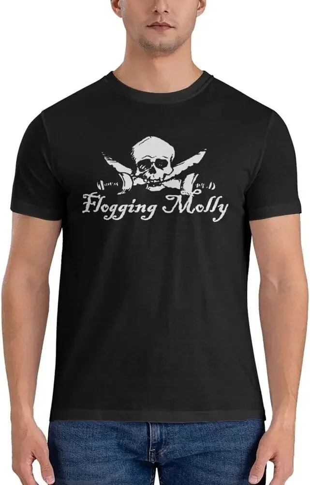 Man's American Punk Band Flogging Music Theme Molly Tee T-Shirt Short SleeveHigh Quality 100%Cotton Short Sleeve