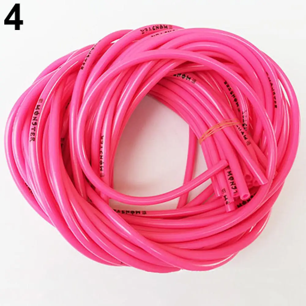 1M Petrol Fuel Hose Gas Oil Pipe 5mm I/D 8mm O/D Tube High Temperature Resistant Pipe Rubber Fuel Line Hose Tube For Pit Bike