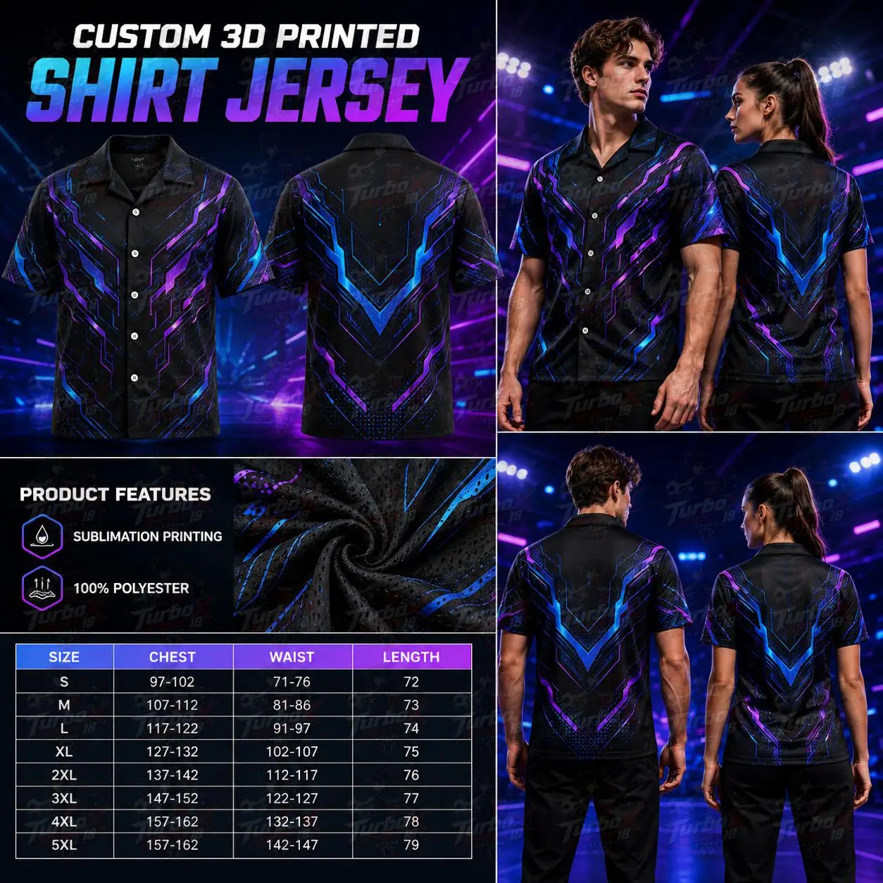 Custom 3d Printed Shirt Jersey Esports Halloween Christmas Soccer Boxing Sports Sublimation 100% Polyester Button Up Unisex Tops