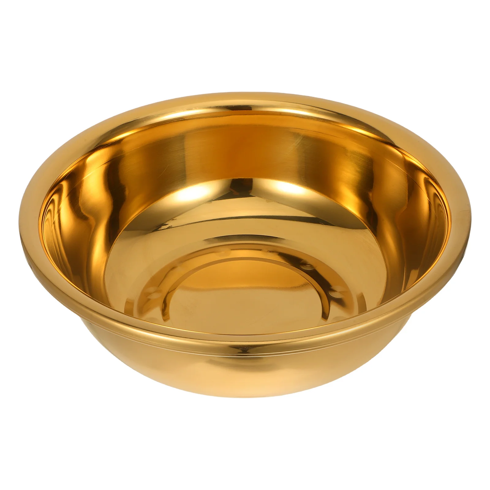 

Thick Stainless Steel Basin 20L Large Flat Bottom Anti-Slip Kitchen Vegetable Washing Bowl Mixing Dough Rice Noodles Salad