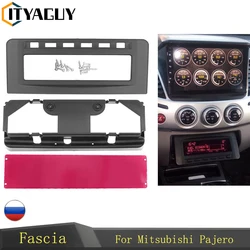 Fascia For Mitsubishi Pajero Sport Triton L200 Mornitor MID Radio DVD Middle Stereo Panel Dash Mounting Installation Trim Kit