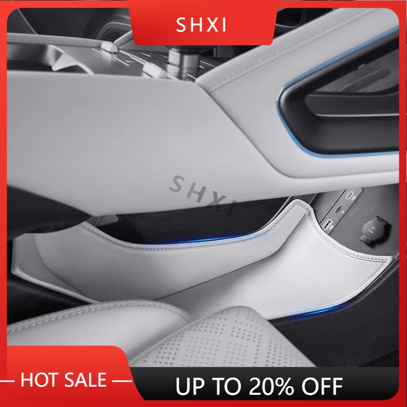 Good Quality New For BYD Yuan Up Pro 2024 2025 Central Control Lower Leather Storage Pocket Compartment Protective Pad Car Inter
