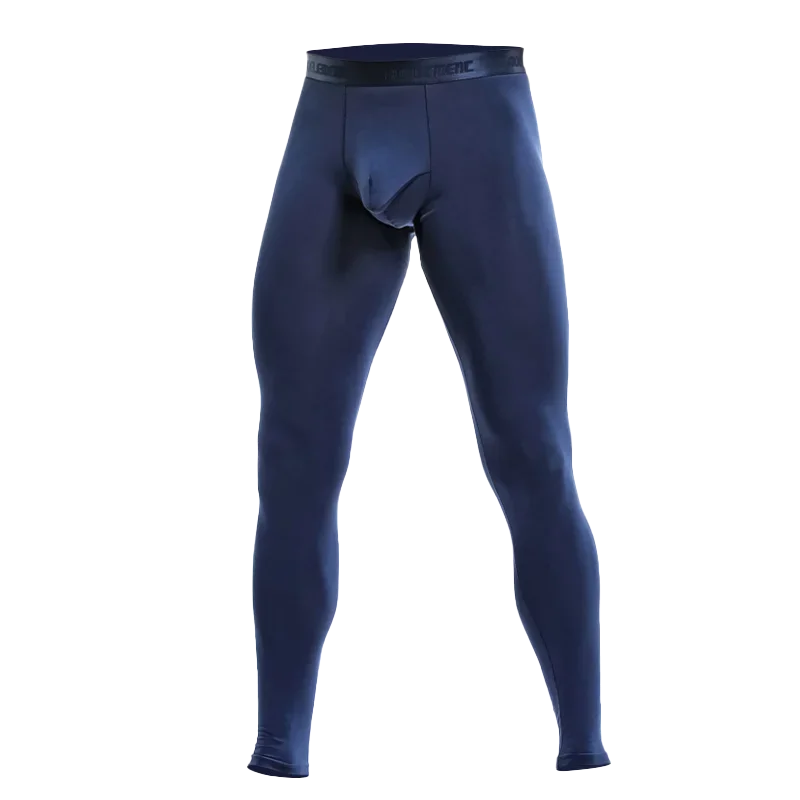 Herren Bullet Panties Lange Unterhose 2-in-1 Geteilte Leggings Thermohose Lange Hose Dünne Atmungsaktive Leggings