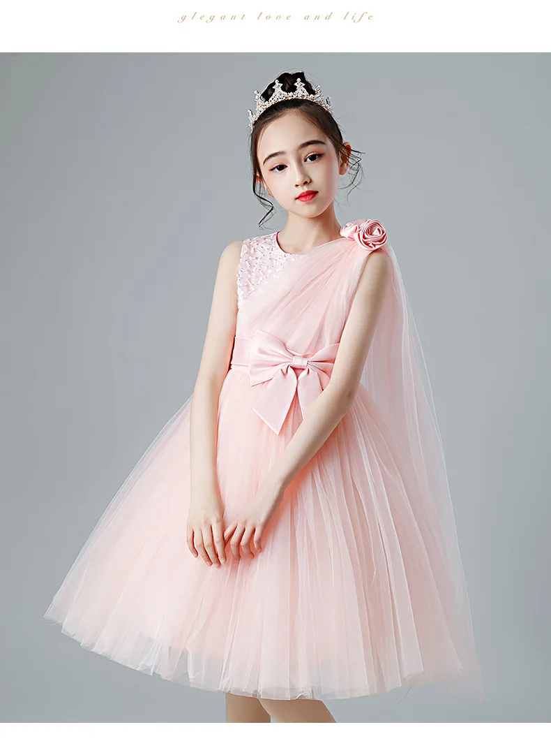 

Летнее детское платье для детей 5-14 лет, вечернее платье, платье для выступлений, свадебное платье для девочек, платье принцессы, вечернее платье