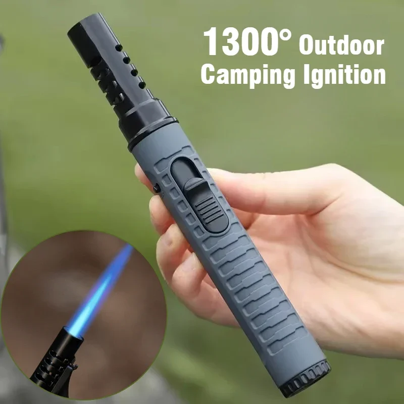 

Outdoor Camping Portable Inflatable Lighter 1300 ° High Temperature Intense Fire Camping BBQ Spitfire Gun Cigarette Accessories