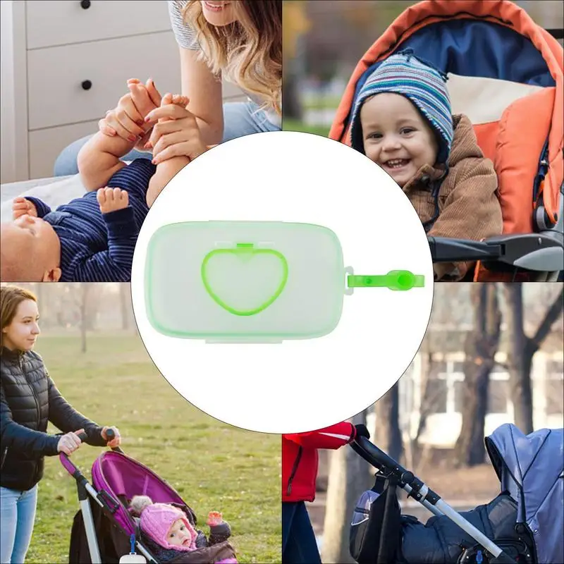 Baby Wipes Travel Case Compact Wet Tissue Dispenser Baby Wipe Holder Multipurpose Wipe Box Dispenser Wet Wipe Container For