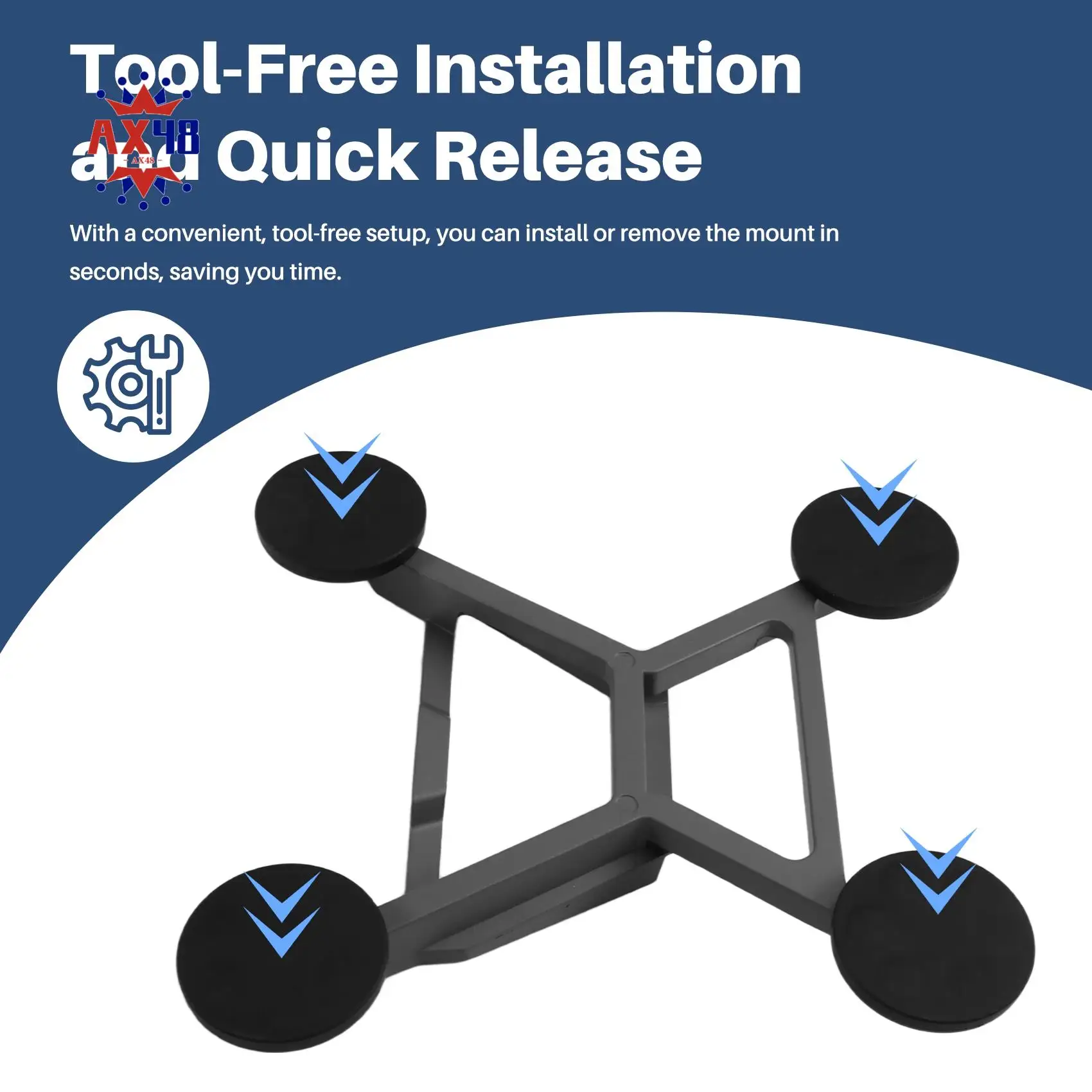 

AX48-для Starlink Mini автомобильное крепление на крышу, магнитный быстроразъемный монтажный комплект для Starlink Mini для фургонов, фургонов, лодок, яхт