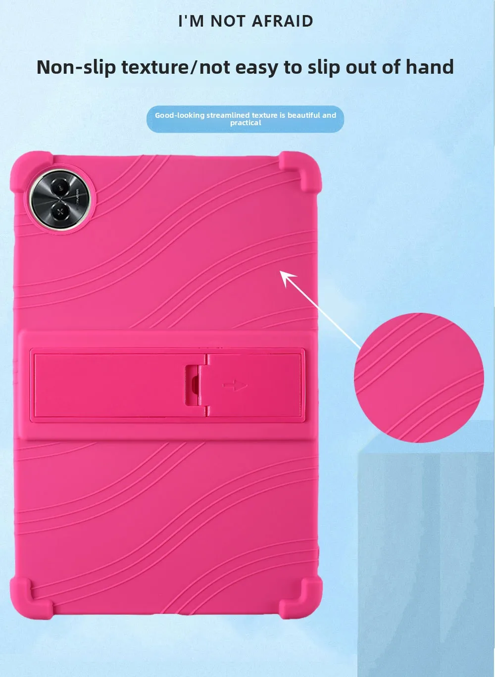 Stoßfeste TPU-Hülle für Realme Pad 2 11.5, Flexibler Stoßfänger mit Ständer und Airbag-Ecken, Mehrere Farben – Detail 2