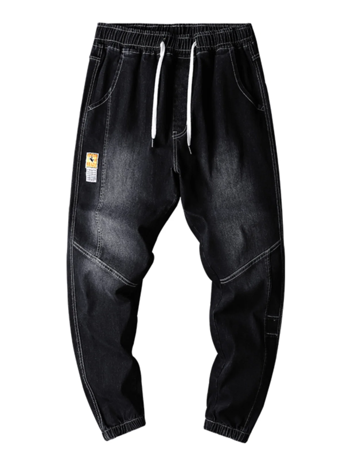 Spring Autumn Men's Jeans Casual Loose Fit Harlan Style Sports Trousers Multi Pocket Long Pants Youth Fashion Casual Wear
