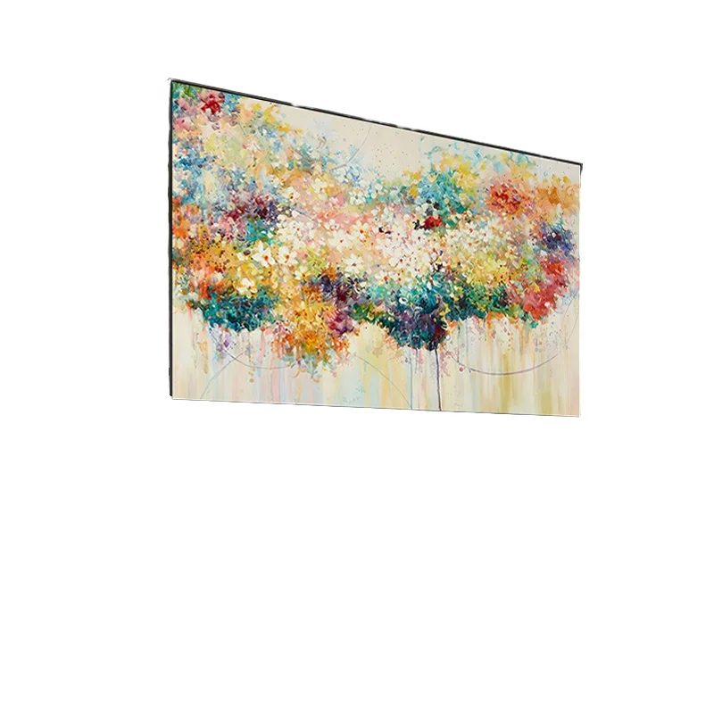 

Hand-Painted Abstract Floral Acrylic Oil Painting on Canvas Elegant Living Room Decorative Art