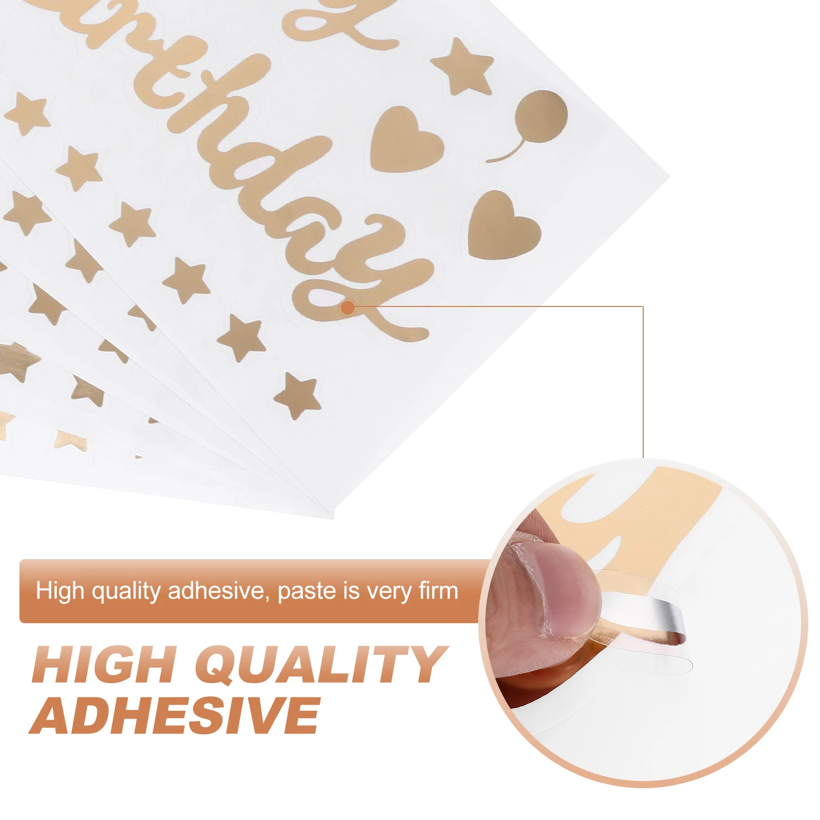 

5pcs Gold Self-Adhesive Stickers Transparent Bobo Ball DIY Birthday Decoration Wall Balloons Party Supplies Scrapbook Decal