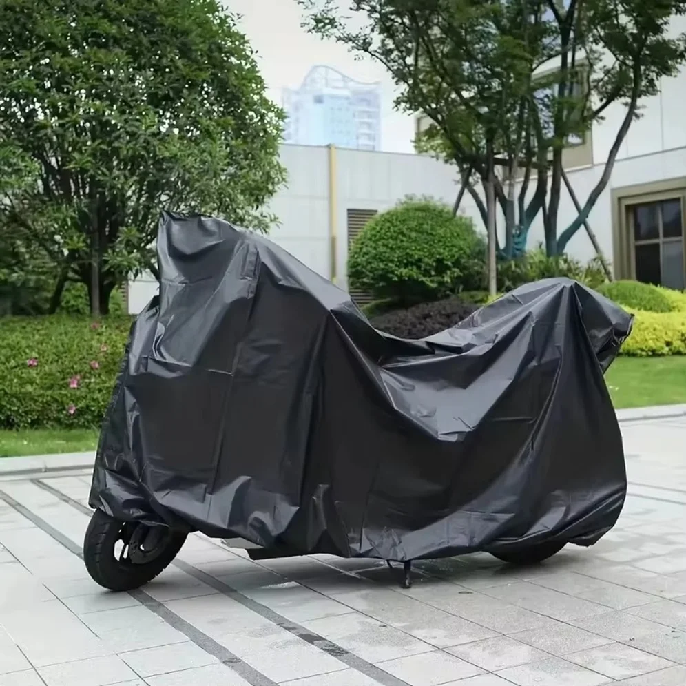 Universal Motorcycle Cover Sunproof Dustproof Waterproof Bike Scooter Electrombile UV Protection Reflective Stripes