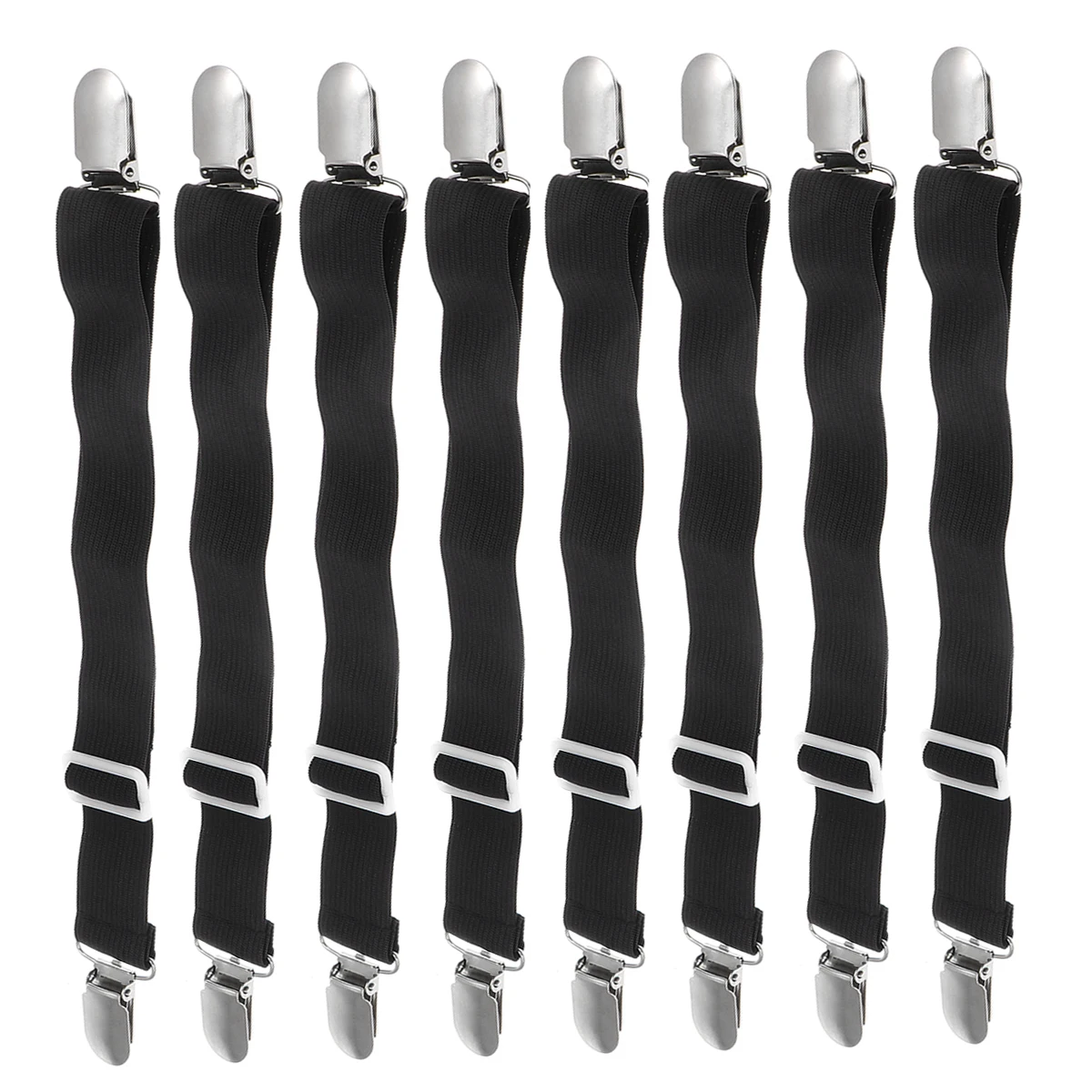 

Bed Sheet Clips Elastic Corner Straps for Blankets Sofa Mattress Cover Gripper Household Eco Adjustable Buckles Premium Material