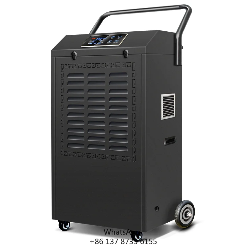 New Design Industrial Commercial Portable Dehumidifier 120 Pints 60 Liter For Cellar Basement Greenhouse