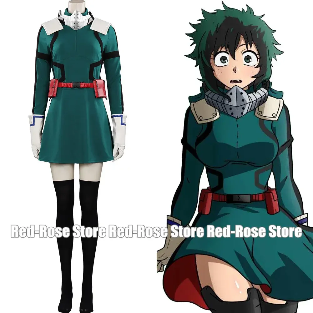

Izuku Midoriya Косплей Костюм Платье Одежда Хэллоуин Карнавальный Костюм Для Девочек