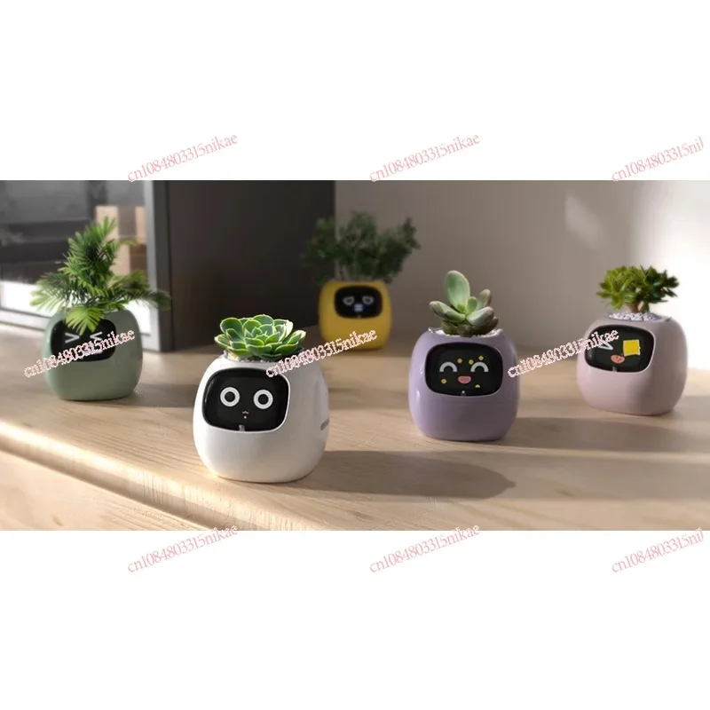 زارع آمن للحيوانات الأليفة الذكي | روبوت العناية بالنباتات مع عرض الوقت ودرجة الحرارة - وعاء سقي النباتات الأوتوماتيكي #5