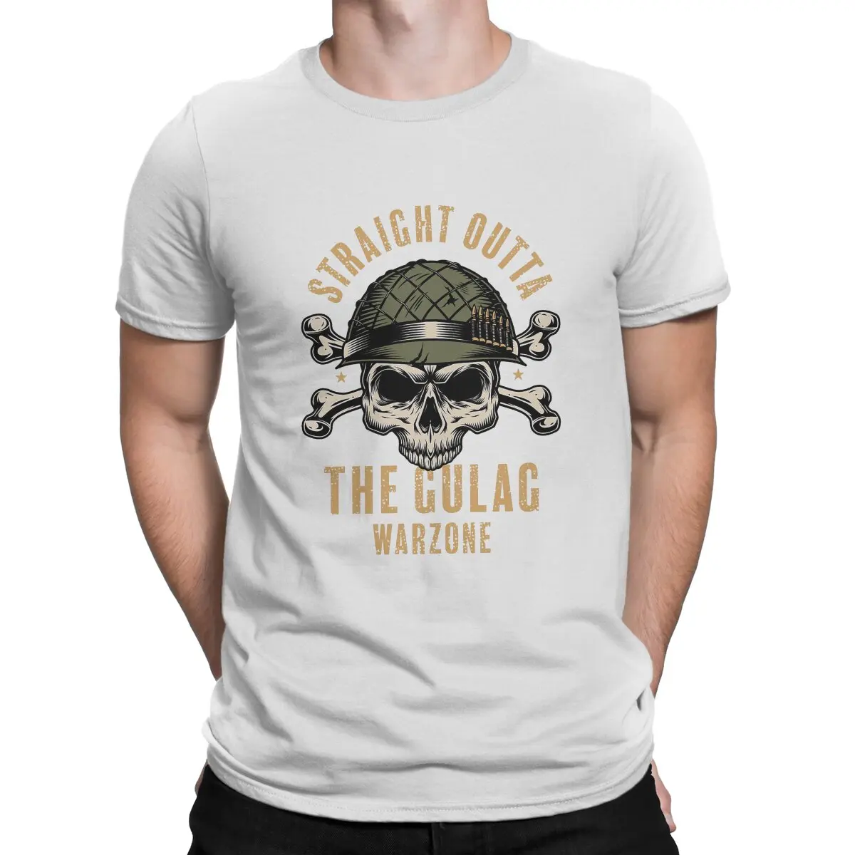 Game COD Gulag Warzone Classic T Shirt Punk Men's Tees Summer Clothing Harajuku Crewneck TShirt