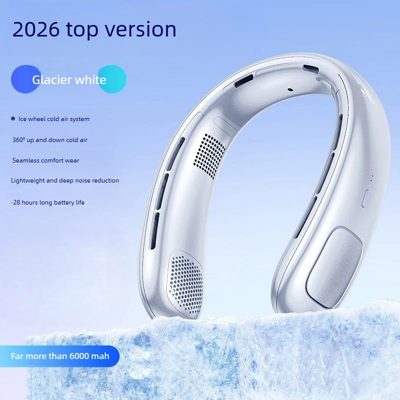 

2026 new neck hanging fan mini air conditioner portable small USB rechargeable long lasting cooling